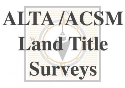 ALTA / ACSM Land Title Surveys